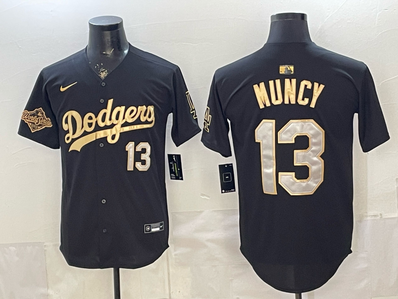 Men Los Angeles Dodgers #13 Muncy black Game 2026 Nike MLB Jersey 40140046